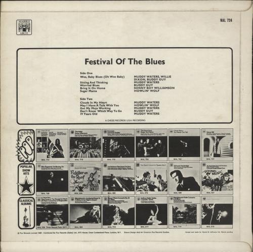Various-Blues & Gospel Festival Of The Blues vinyl LP album (LP record) UK V-BLPFE479974