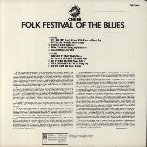 Various-Blues & Gospel Folk Festival Of The Blues vinyl LP album (LP record) UK V-BLPFO538806