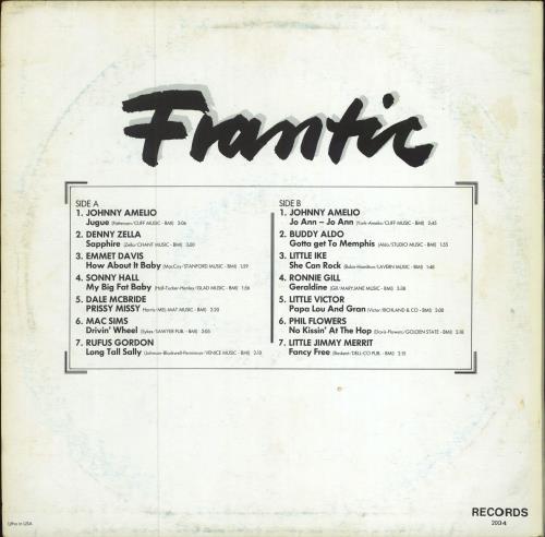 Various-Blues & Gospel Frantic - Real 50's Rock 'N' Roll vinyl LP album (LP record) UK V-BLPFR781494