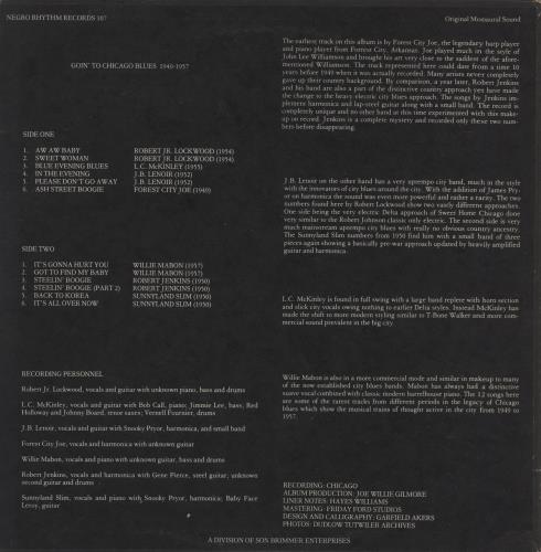 Various-Blues & Gospel Goin' To Chicago Blues! 1949 - 1957 vinyl LP album (LP record) US V-BLPGO864942