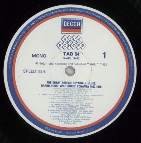 Various-Blues & Gospel Great British Rhythm And Blues Barrelhouse & Boogie Bonanza vinyl LP album (LP record) UK V-BLPGR499101