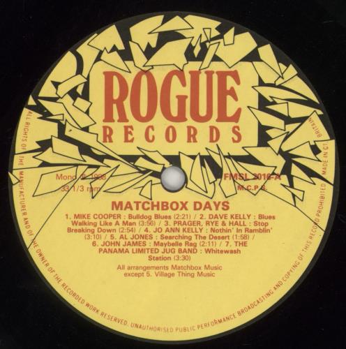 Various-Blues & Gospel Matchbox Days (14 Tracks Of British Folk Blues 1967-1970) vinyl LP album (LP record) UK V-BLPMA851566