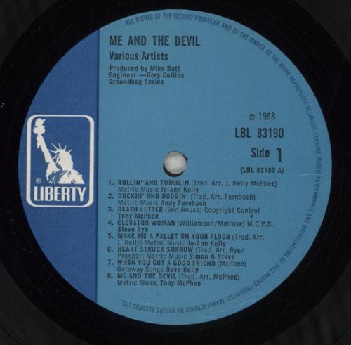 Various-Blues & Gospel Me And The Devil vinyl LP album (LP record) UK V-BLPME854929