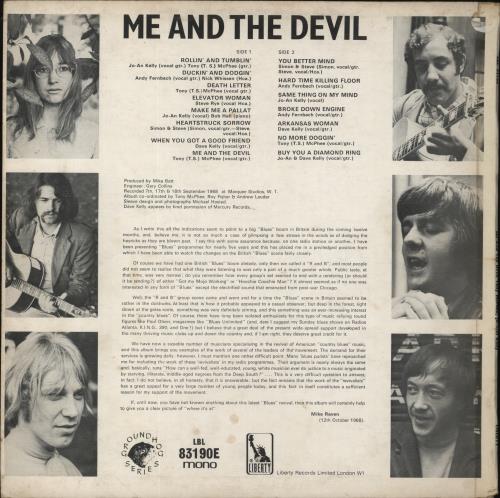 Various-Blues & Gospel Me And The Devil vinyl LP album (LP record) UK V-BLPME854929