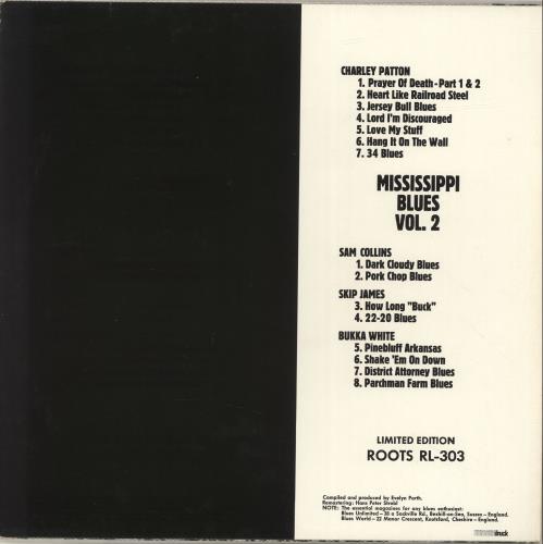Various-Blues & Gospel Mississippi Blues Vol.2 vinyl LP album (LP record) Austrian V-BLPMI693748