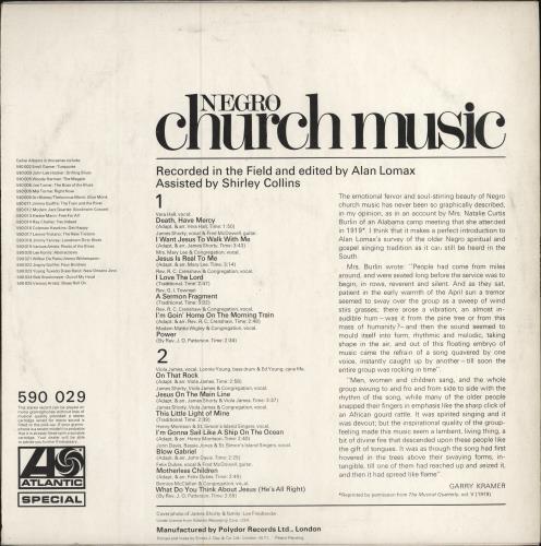 Various-Blues & Gospel Negro Church Music vinyl LP album (LP record) UK V-BLPNE783471