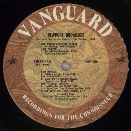 Various-Blues & Gospel Newport Broadside vinyl LP album (LP record) US V-BLPNE876361