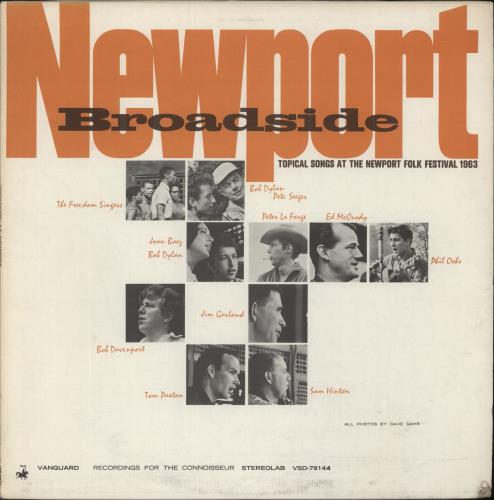 Various-Blues & Gospel Newport Broadside vinyl LP album (LP record) US V-BLPNE877030