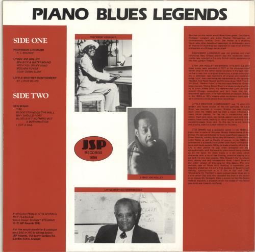Various-Blues & Gospel Piano Blues Legends vinyl LP album (LP record) UK V-BLPPI694488