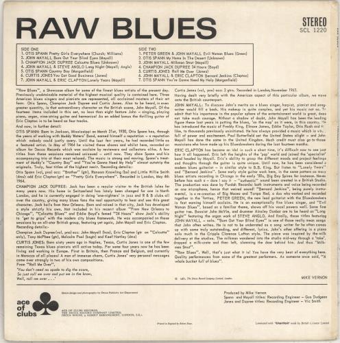 Various-Blues & Gospel Raw Blues - 1st - EX vinyl LP album (LP record) UK V-BLPRA711375