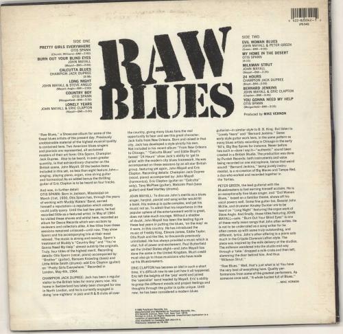 Various-Blues & Gospel Raw Blues vinyl LP album (LP record) US V-BLPRA729764