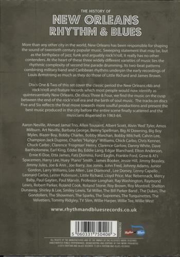 Various-Blues & Gospel The History of New Orleans Rhythm & Blues 1955-1962 6-CD album set UK V-B6CTH863202