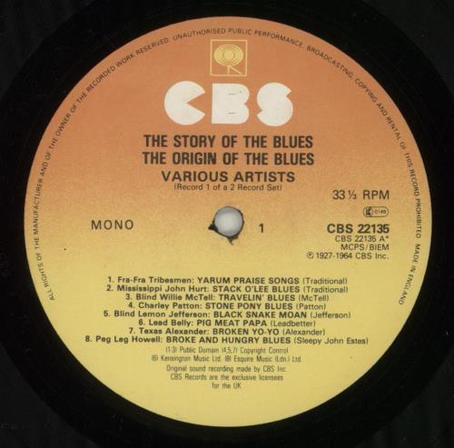 Various-Blues & Gospel The Story Of The Blues 2-LP vinyl record set (Double LP Album) UK V-B2LTH636756