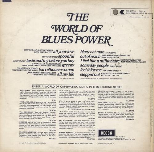Various-Blues & Gospel The World Of Blues Power vinyl LP album (LP record) UK V-BLPTH228712