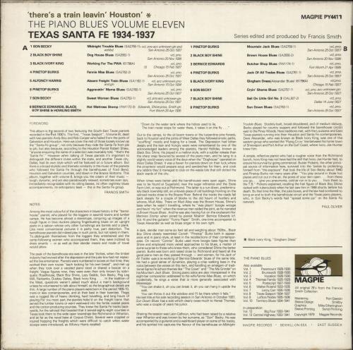 Various-Blues & Gospel There's A Train Leavin' Houston - Texas Santa Fe 1934-1937 vinyl LP album (LP record) UK V-BLPTH744084