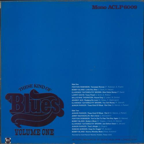 Various-Blues & Gospel These Kind Of Blues, Volume One vinyl LP album (LP record) UK V-BLPTH790786