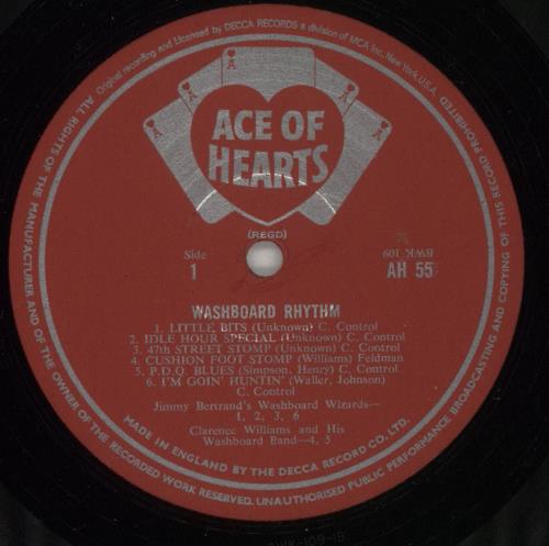 Various-Blues & Gospel Washboard Rhythm vinyl LP album (LP record) UK V-BLPWA539009