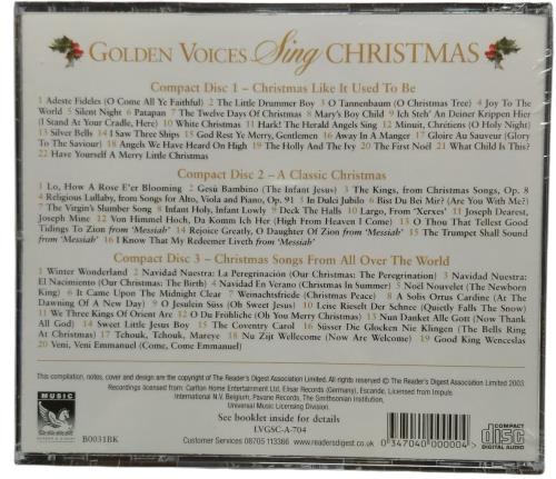 Various-Christmas Golden Voices Sing Christmas - Sealed 3-CD album set (Triple CD) UK 91Y3CGO880552
