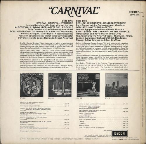 Various-Classical & Orchestral Carnival vinyl LP album (LP record) UK VAFLPCA766664