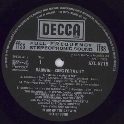 Various-Classical & Orchestral Darwin-Song For A City vinyl LP album (LP record) UK VAFLPDA831772