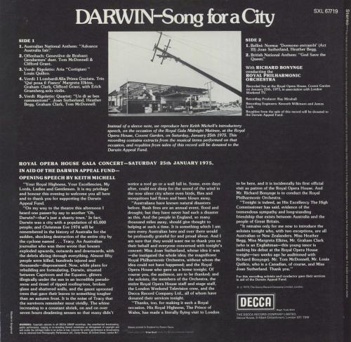 Various-Classical & Orchestral Darwin-Song For A City vinyl LP album (LP record) UK VAFLPDA831772