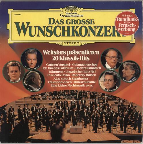 Various-Classical & Orchestral Das Grosse Wunschkonzert vinyl LP album (LP record) German VAFLPDA745508