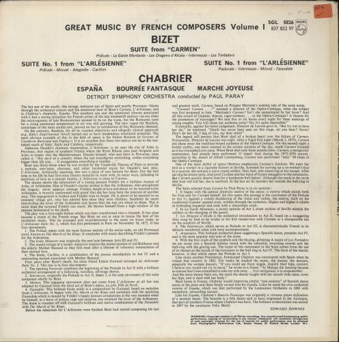 Various-Classical & Orchestral Great Music By French Composers Volume 1 vinyl LP album (LP record) UK VAFLPGR875260