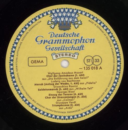 Various-Classical & Orchestral Opera Marches vinyl LP album (LP record) German VAFLPOP892122