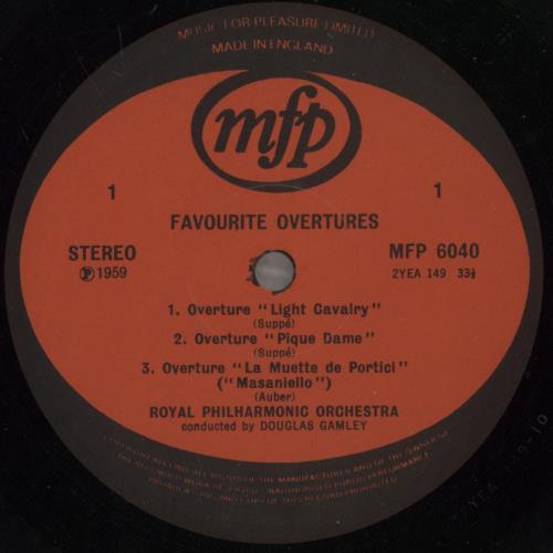 Various-Classical & Orchestral Popular Overtures vinyl LP album (LP record) UK VAFLPPO888726