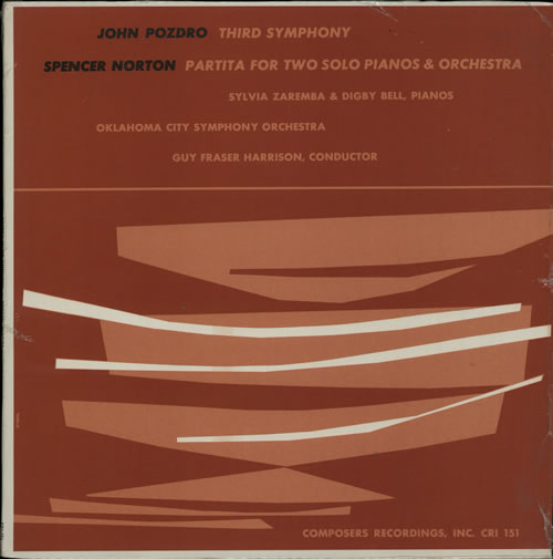 Various-Classical & Orchestral Pozdro: Third Symphony / Norton: Partita For Two Solo Pianos And Orchestra vinyl LP album (LP record) US VAFLPPO633116