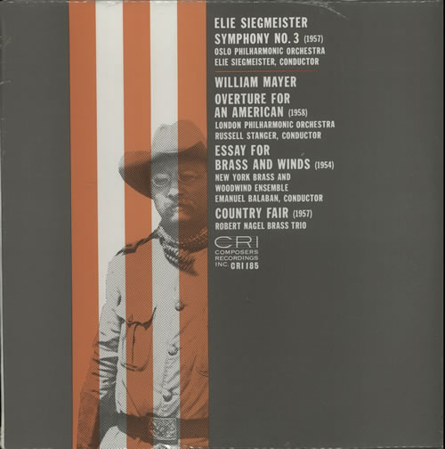 Various-Classical & Orchestral Siegmeister: Symphony No. 3 / Mayer: Overture For An American, Essay For Brass & Winds, Country Fair vinyl LP album (LP record) US VAFLPSI633125