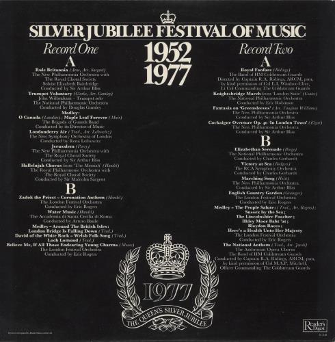 Various-Classical & Orchestral Silver Jubilee Festival Of Music 2-LP vinyl record set (Double LP Album) UK VAF2LSI737925