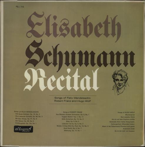 Various-Classical & Orchestral Songs Of Felix Mendelssohn Robert Franz And Hugo Wolf vinyl LP album (LP record) UK VAFLPSO669851