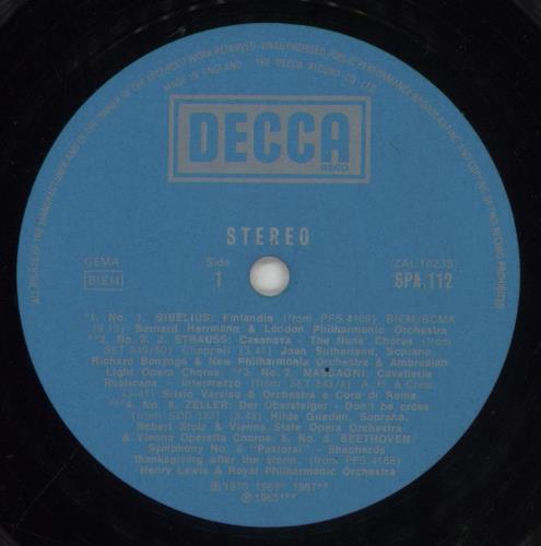 Various-Classical & Orchestral The World Of 'Your Hundred Best Tunes' - The Top Ten vinyl LP album (LP record) UK VAFLPTH670155