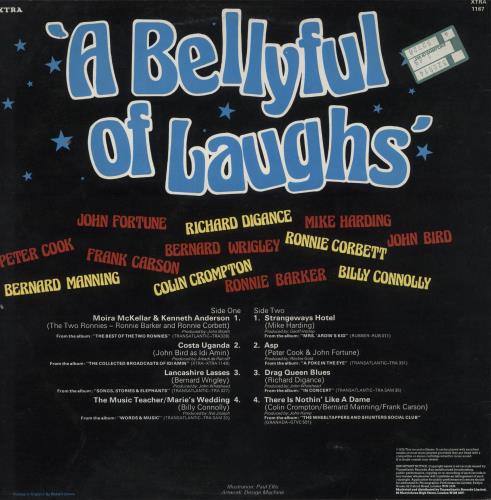 Various-Comedy A Bellyful Of Laughs vinyl LP album (LP record) UK V/CLPAB877084