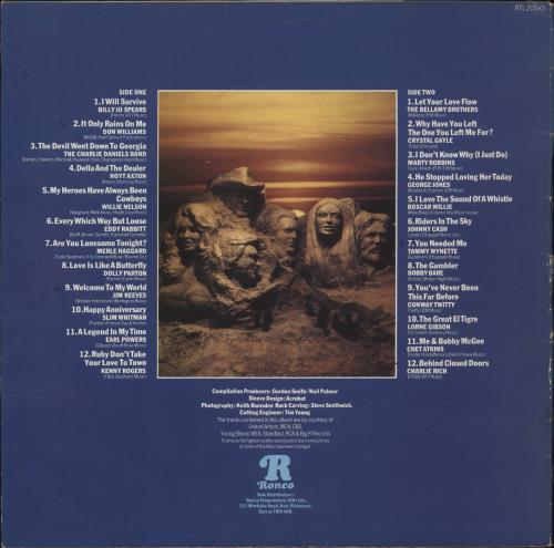 Various-Country Country Legends vinyl LP album (LP record) UK CVALPCO733218