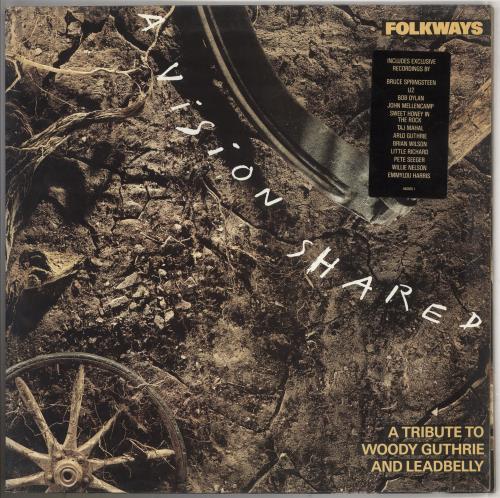 Various-Country Folkways: A Vision Shared - Black Stickered sleeve vinyl LP album (LP record) UK CVALPFO740274