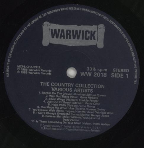 Various-Country The Country Collection vinyl LP album (LP record) UK CVALPTH719200