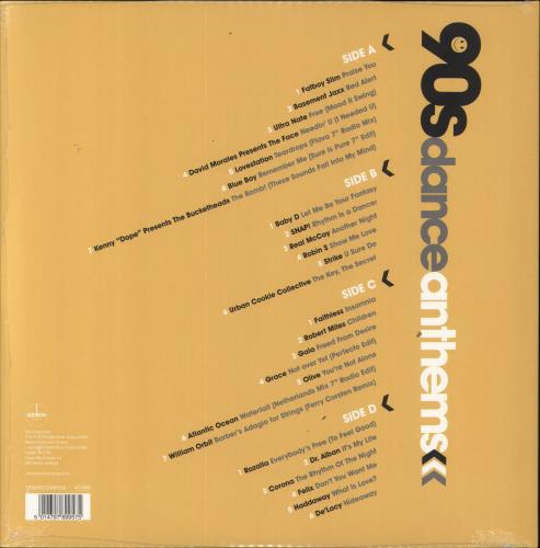 Various-Dance 90s Dance Anthems - Sealed 2-LP vinyl record set (Double LP Album) UK D.V2LSD831387