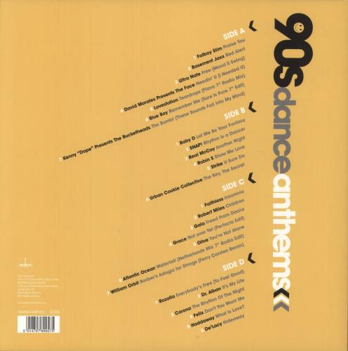 Various-Dance 90s Dance Anthems 2-LP vinyl record set (Double LP Album) UK D.V2LSD869955