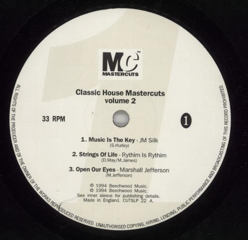 Various-Dance Classic House Mastercuts Volume 2 2-LP vinyl record set (Double LP Album) UK D.V2LCL867265