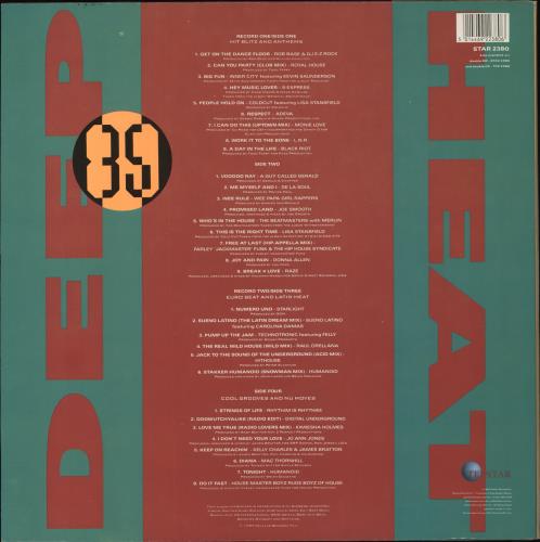 Various-Dance Deep Heat 89 2-LP vinyl record set (Double LP Album) UK D.V2LDE558615