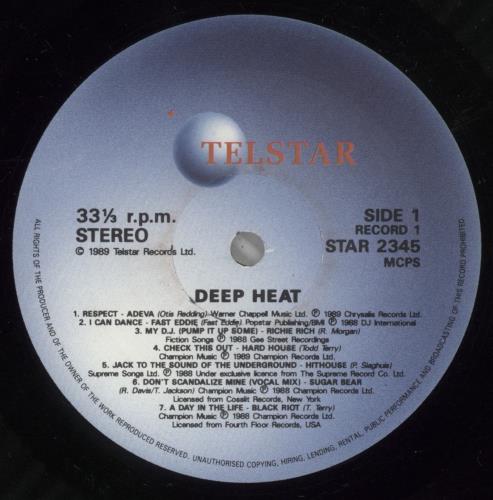 Various-Dance Deep Heat 2-LP vinyl record set (Double LP Album) UK D.V2LDE718855