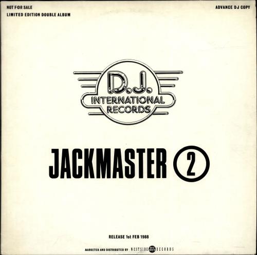 Various-Dance Jackmaster 2 - Test Pressing 2-LP vinyl record set (Double LP Album) UK D.V2LJA689455