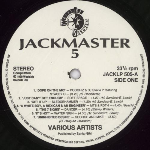 Various-Dance Jackmaster 5 2-LP vinyl record set (Double LP Album) UK D.V2LJA892337