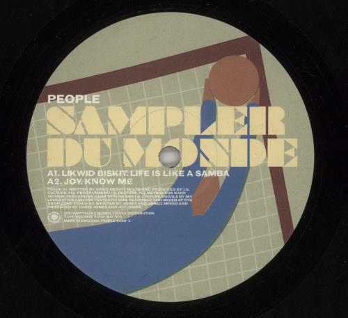 Various-Dance Sampler Du Monde 12" vinyl single (12 inch record / Maxi-single) UK D.V12SA868822