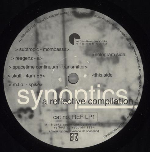 Various-Dance Synoptics A Reflective Compilation 2-LP vinyl record set (Double LP Album) US D.V2LSY882292
