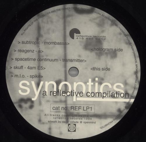 Various-Dance Synoptics A Reflective Compilation 2-LP vinyl record set (Double LP Album) US D.V2LSY882297