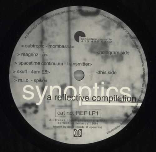 Various-Dance Synoptics A Reflective Compilation 2-LP vinyl record set (Double LP Album) US D.V2LSY882298