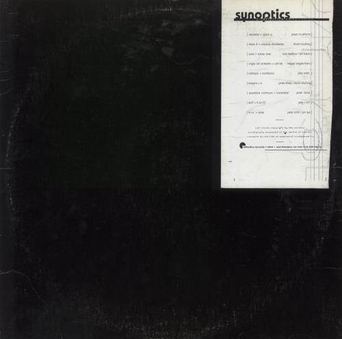 Various-Dance Synoptics A Reflective Compilation 2-LP vinyl record set (Double LP Album) US D.V2LSY882298